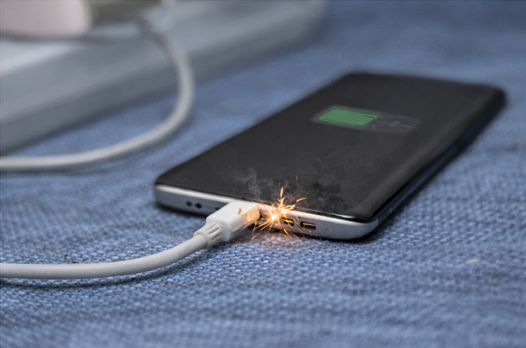 Carregador danificado