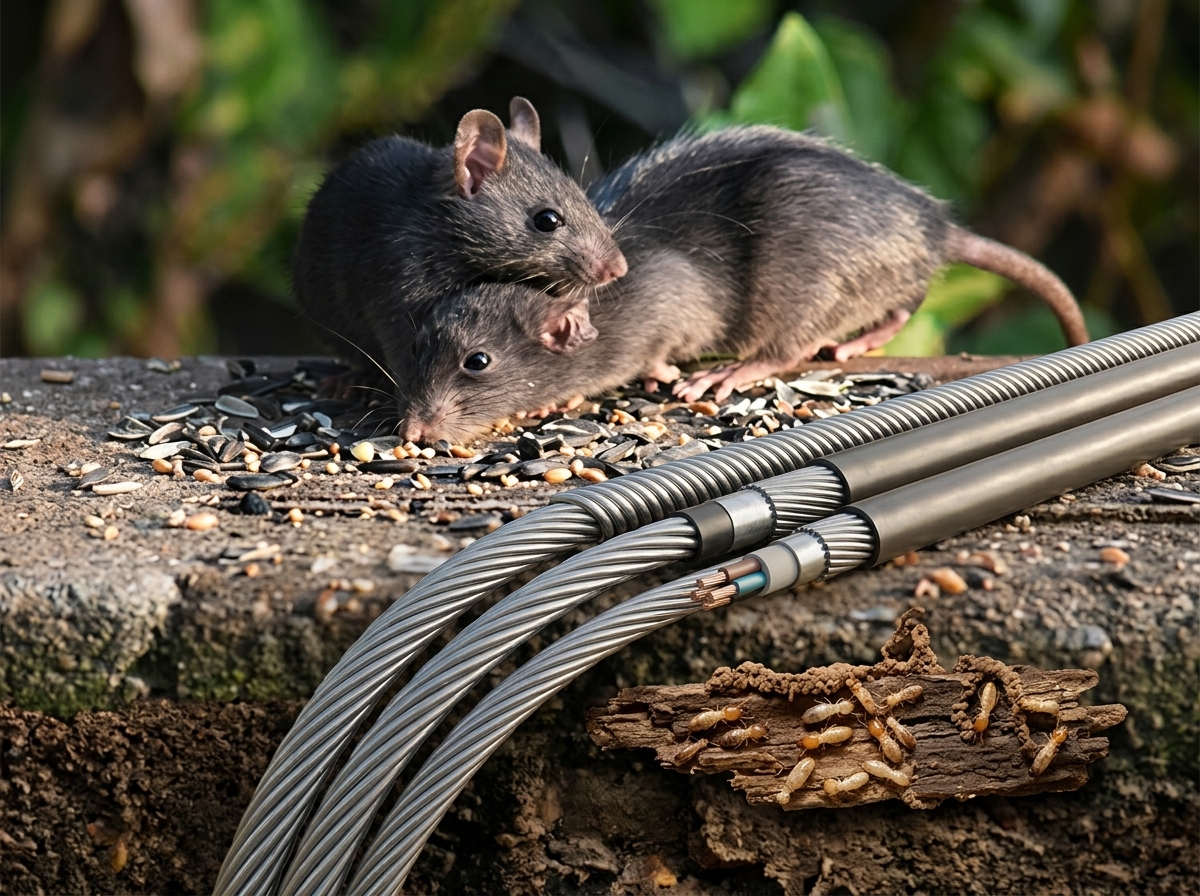 Imagem de apoio do conteúdo do post Cabos Anti-Termitas: mais segurança para instalações elétricas contra roedores e cupins