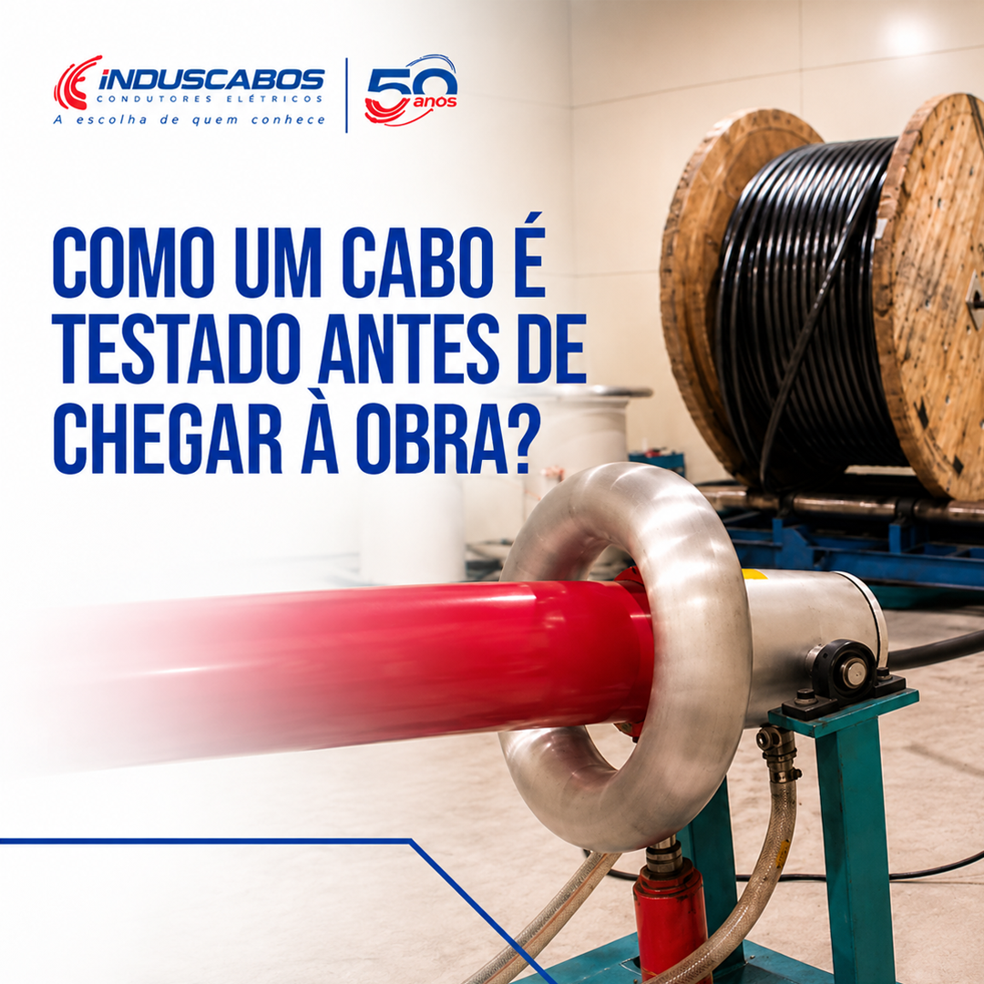 Imagem destacada do post Testes em cabos elétricos: como a qualidade é verificada antes da obra