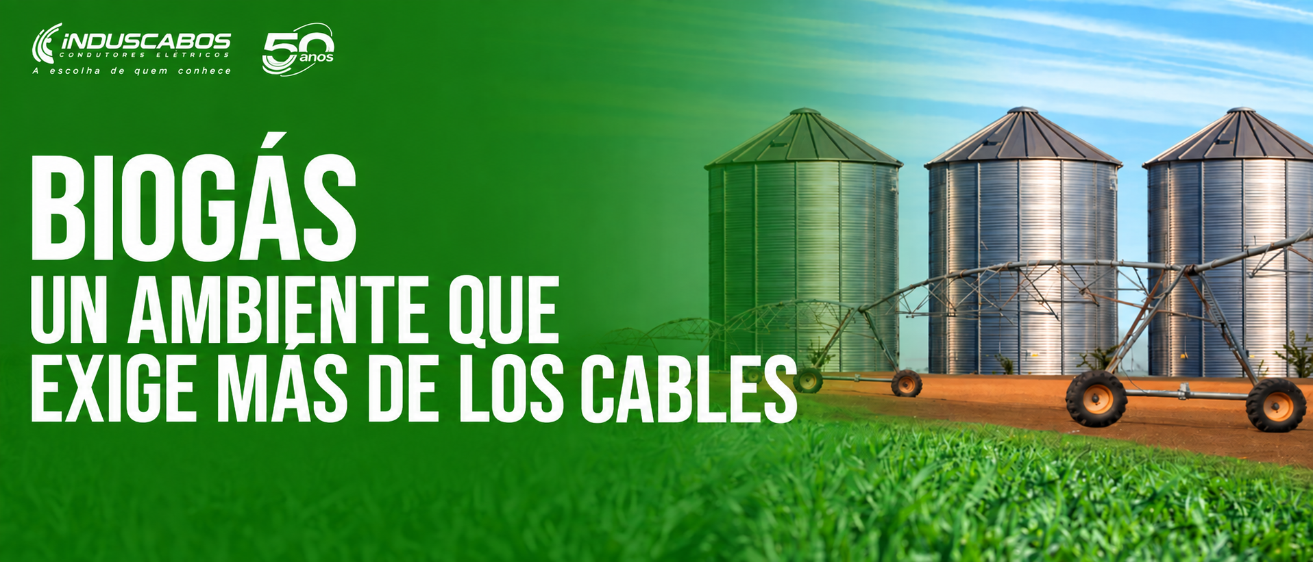 Banner del post Cables eléctricos para biogás: por qué la especificación exige más atención