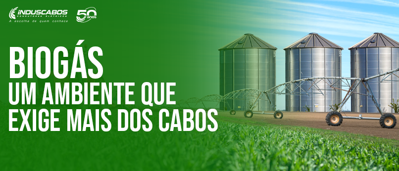Banner do post Cabos elétricos para biogás: por que a especificação exige mais atenção